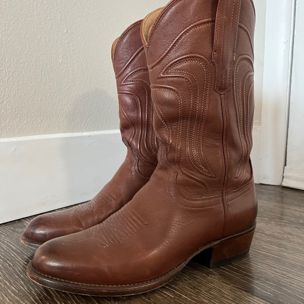 Tecovas Cartwright - Bourbon Calf Cowboy Boot 7.5